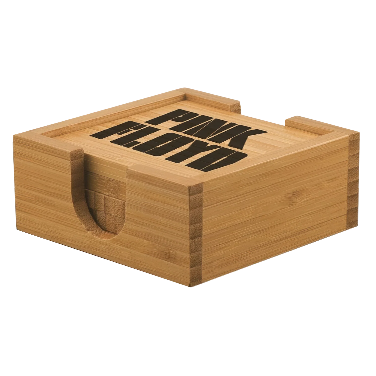Animals Logo Bamboo Coaster Set