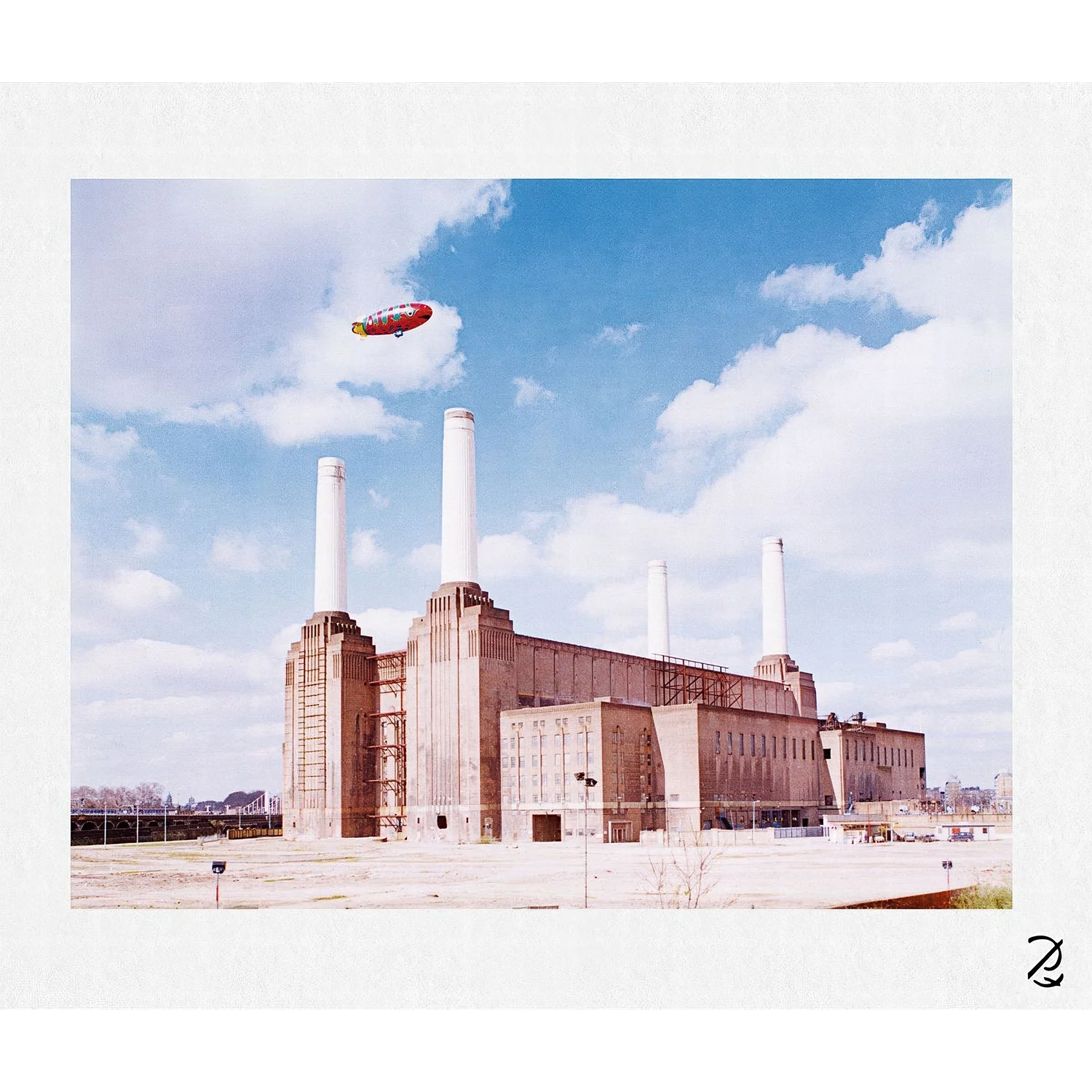 Blimp Over Battersea Fine Art Print