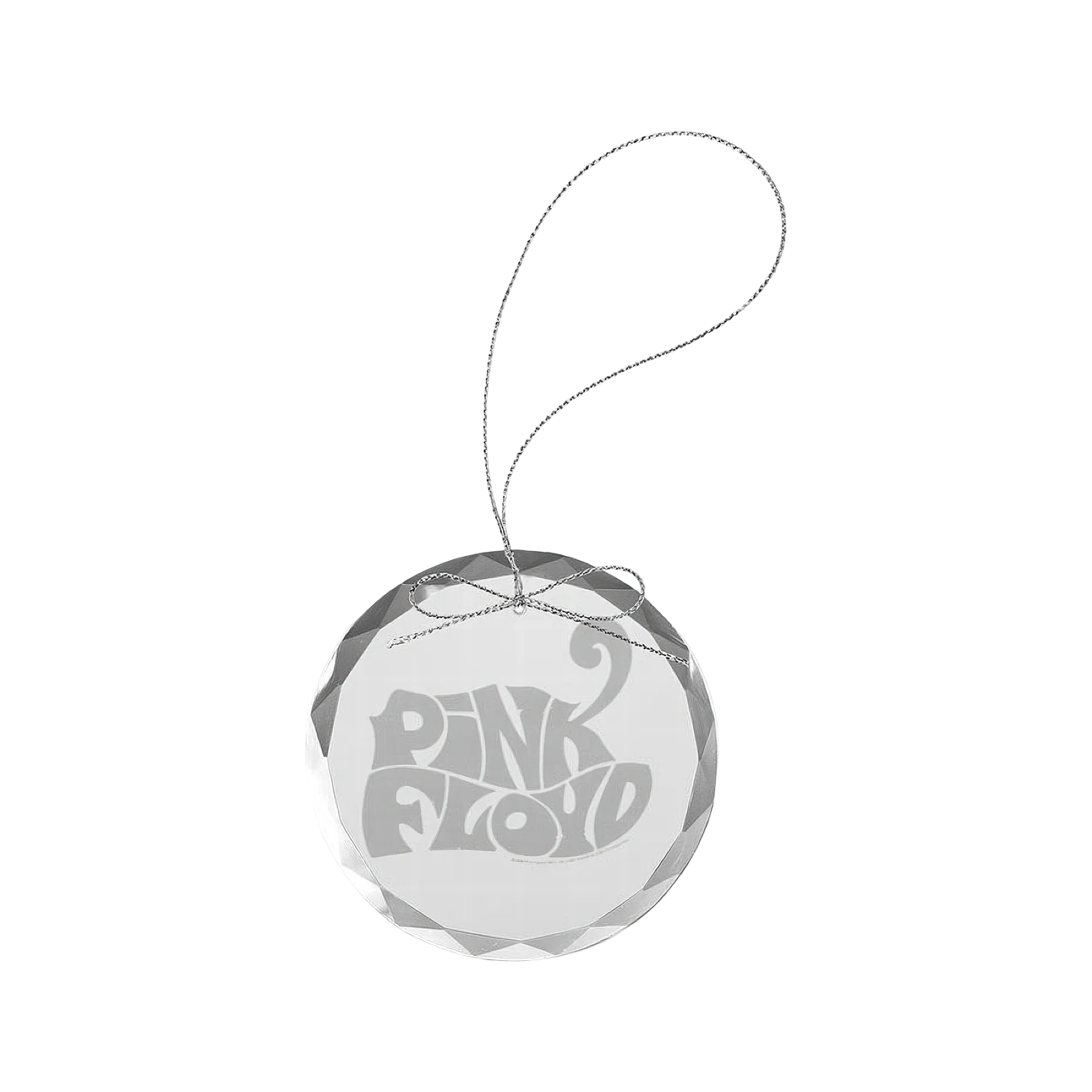 Cheetah Logo Round Laser-Etched Glass Ornament