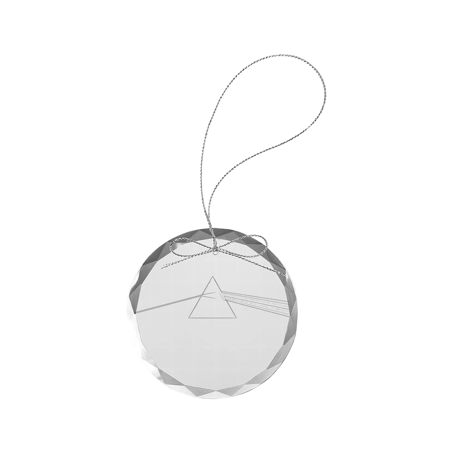 Dark Side Round Laser-Etched Glass Ornament