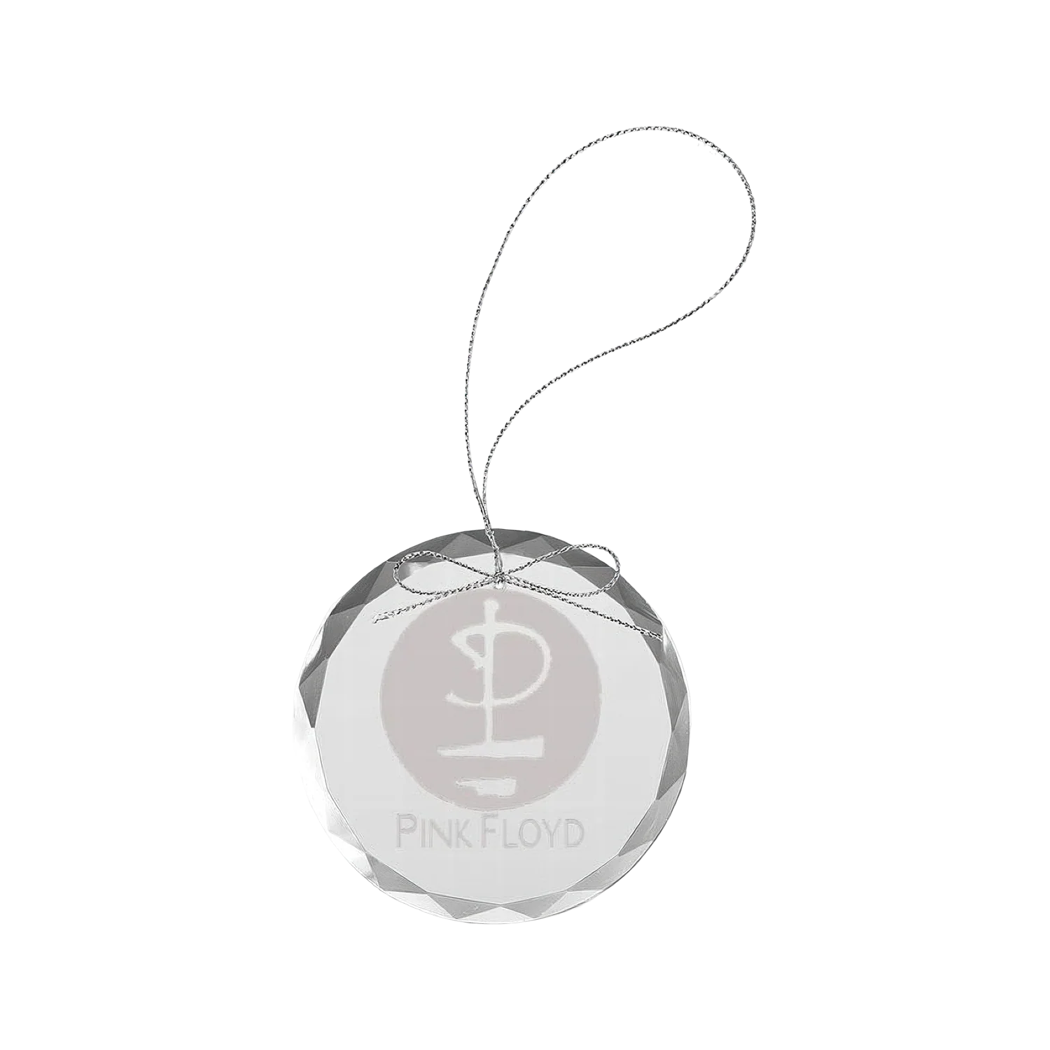 Glyph Logo Round Laser-Etched Glass Ornament