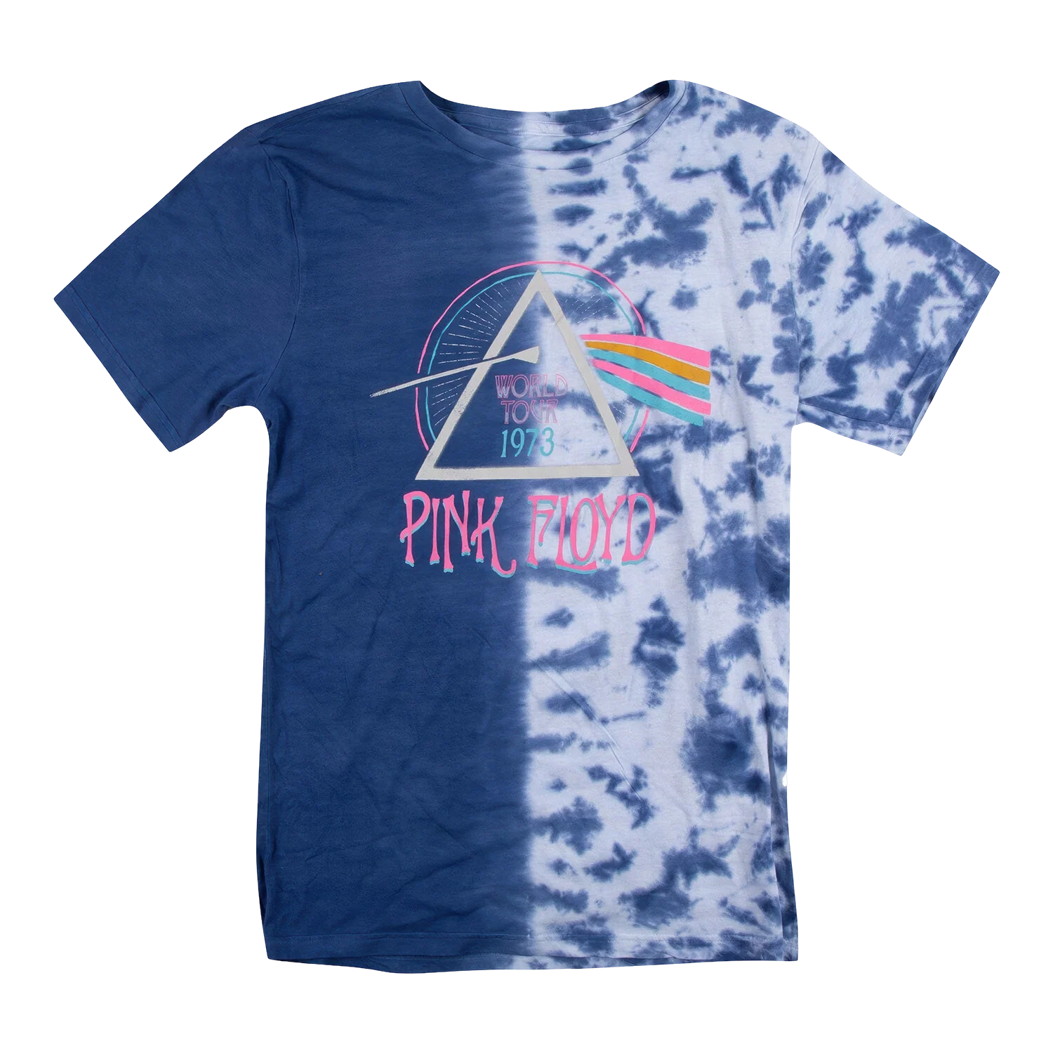 Pink Floyd 1973 World Tour Half Tie Dye T-shirt