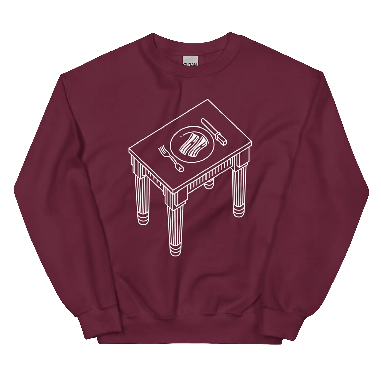 Pink Floyd Animals Bacon On The Table Crewneck Sweatshirt - Image 3