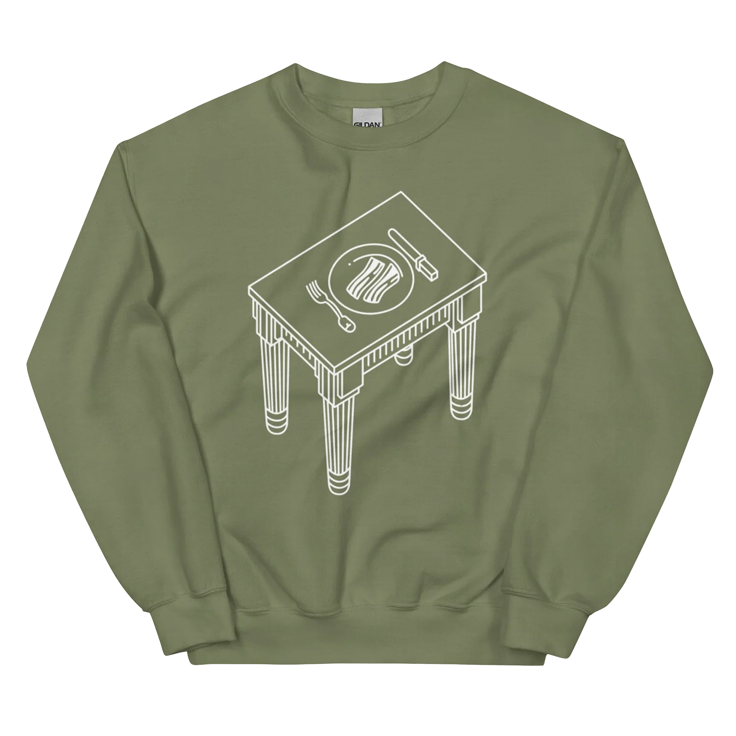 Pink Floyd Animals Bacon On The Table Crewneck Sweatshirt - Image 5