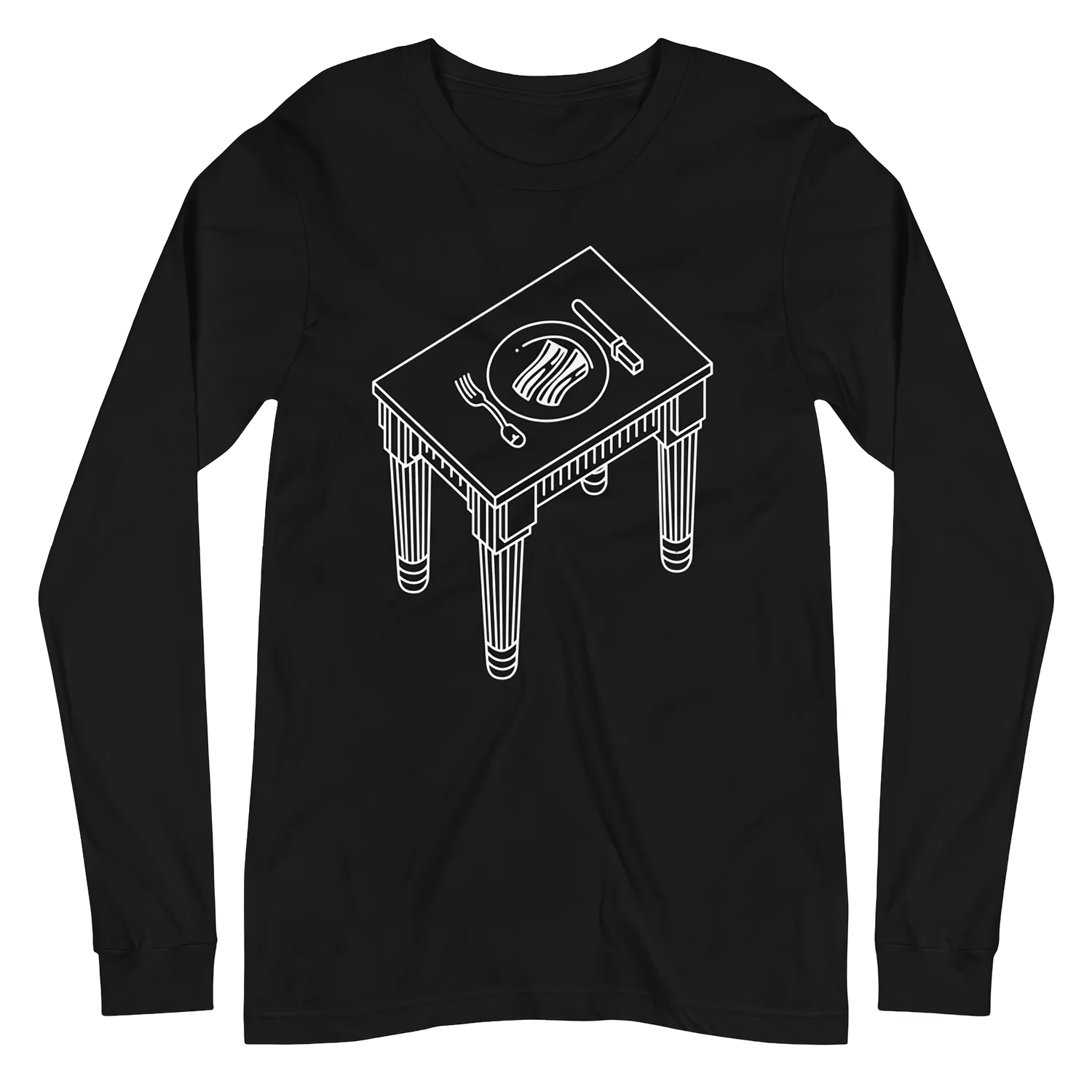 Pink Floyd Animals Bacon On The Table Long Sleeve Shirt
