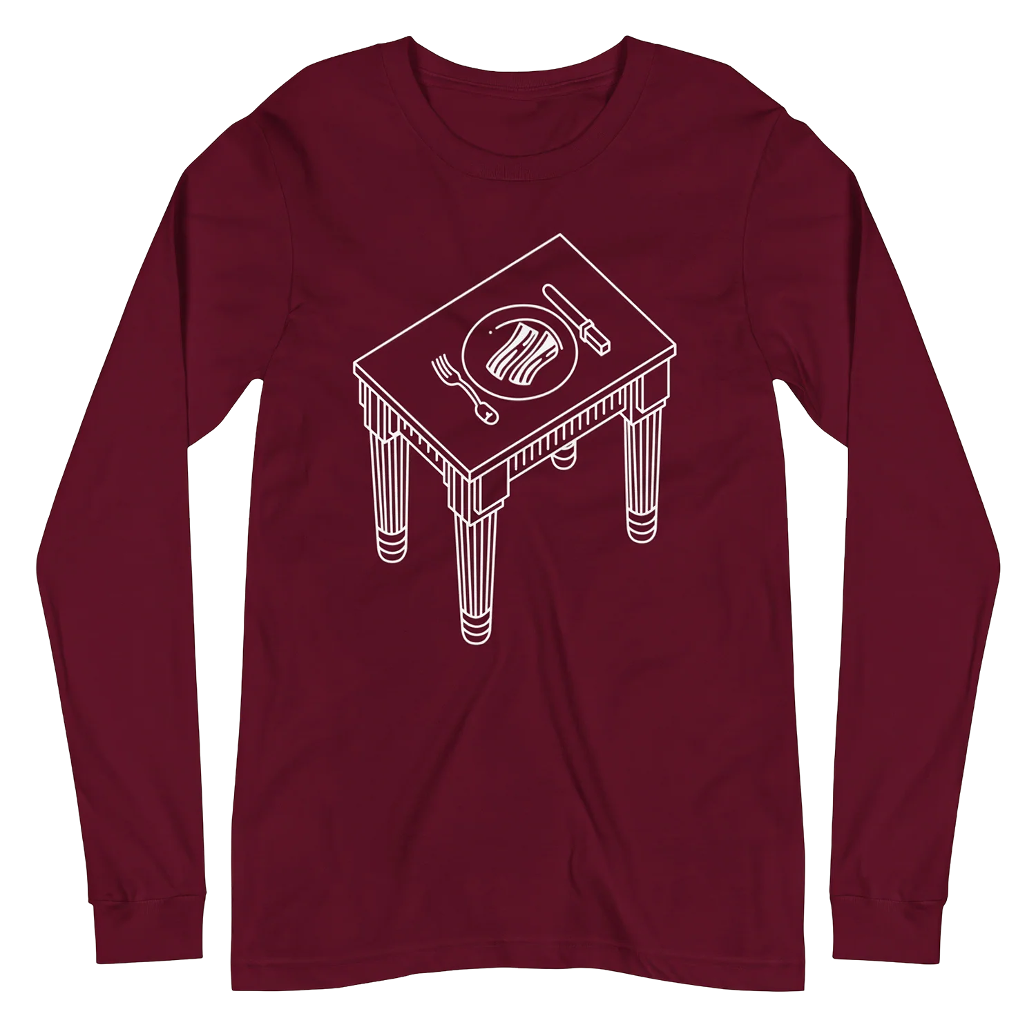 Pink Floyd Animals Bacon On The Table Long Sleeve Shirt - Image 3
