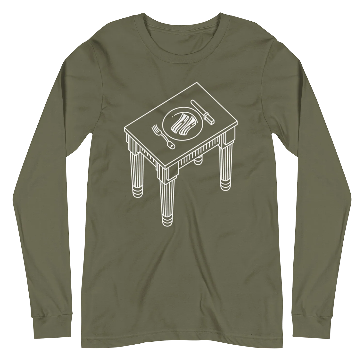 Pink Floyd Animals Bacon On The Table Long Sleeve Shirt - Image 5