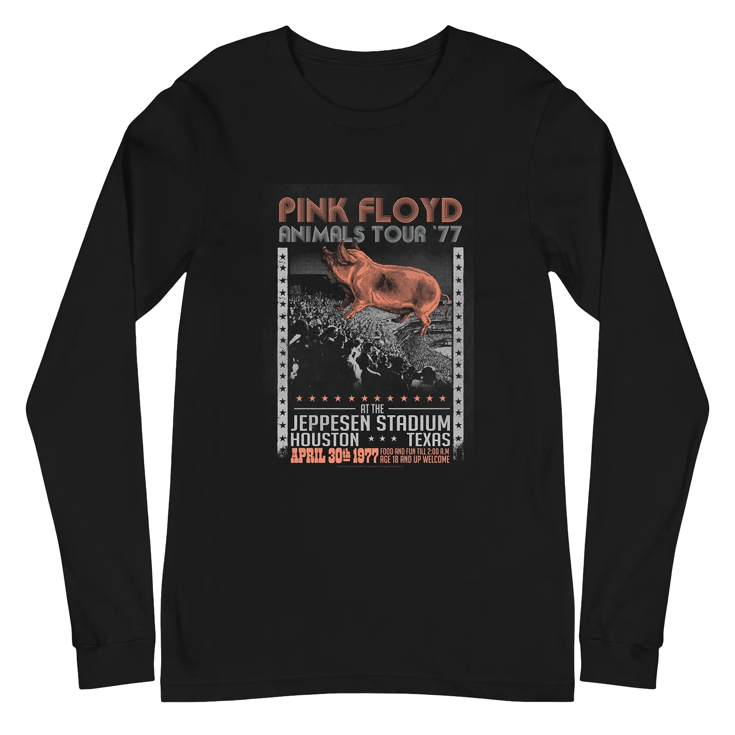Pink Floyd Animals Tour '77 Long Sleeve Shirt