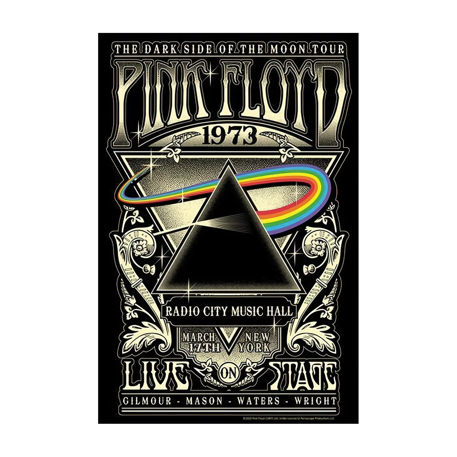Pink Floyd - Radio City Music Hall ‘73 24x36 Poster