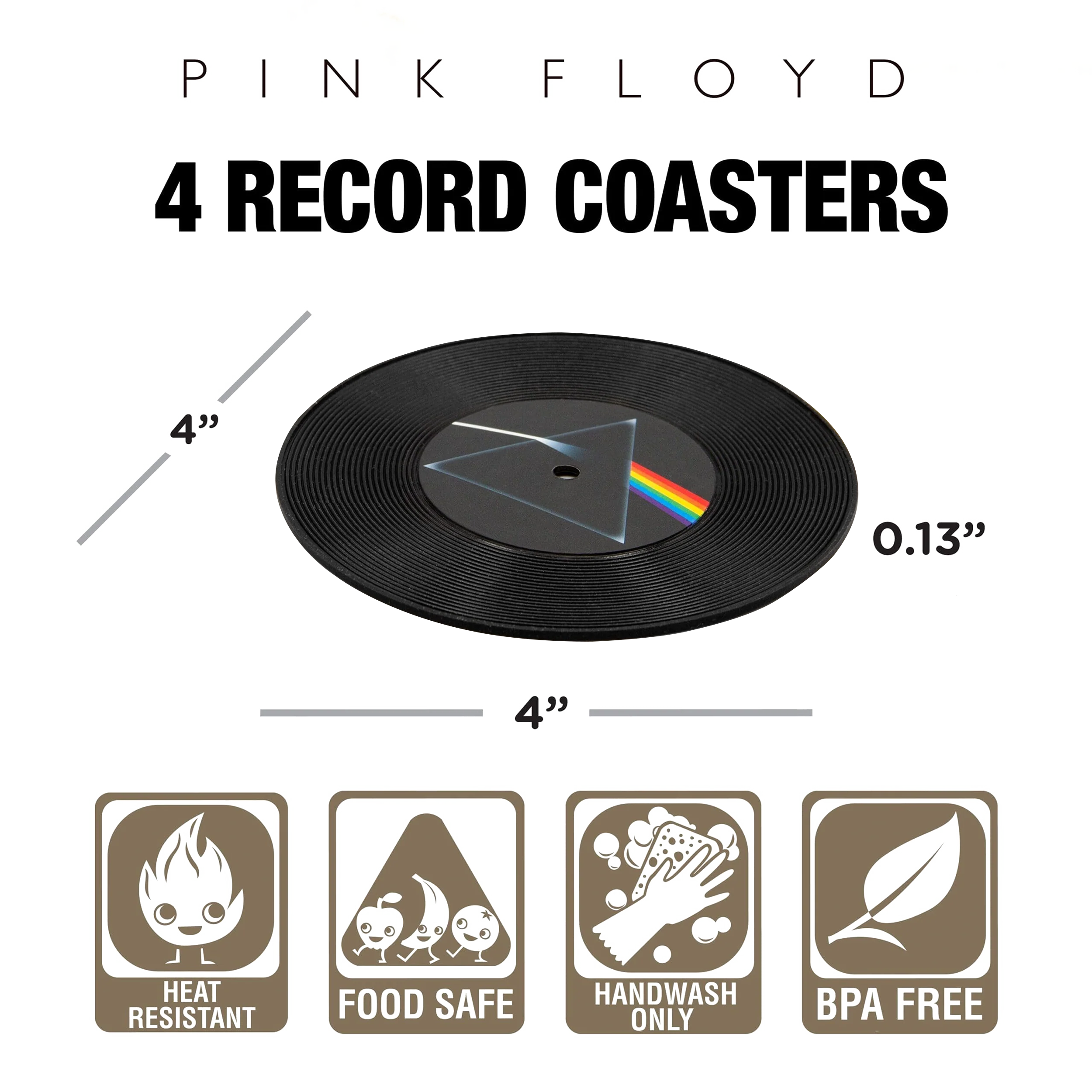 Pink Floyd Record Coaster Set - Image 2