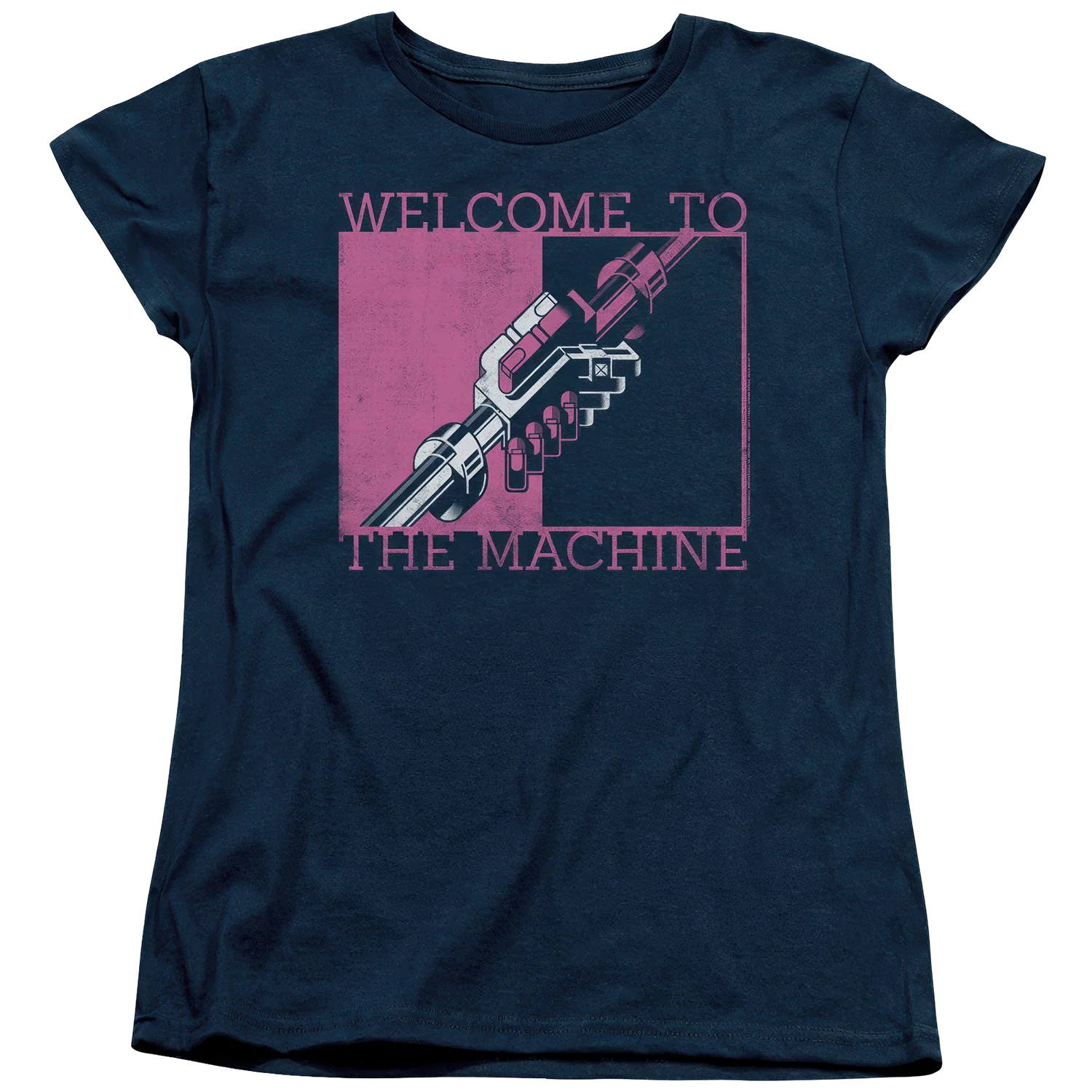 Welcome To The Machine Navy Womens Logo - Image 2