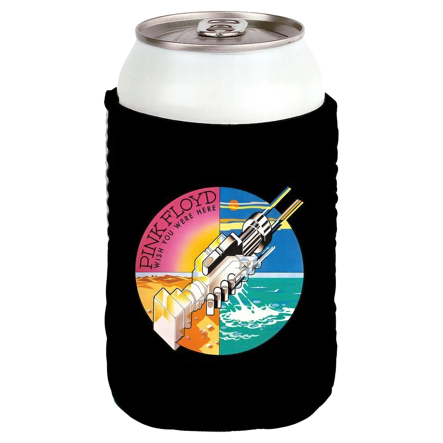 Wish You Were Here Robotic Hands Coozie